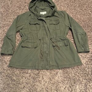 Ava & Viv Olive Hooded Jacket